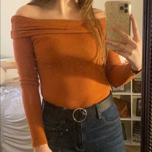 Off Shoulder Long Sleeve